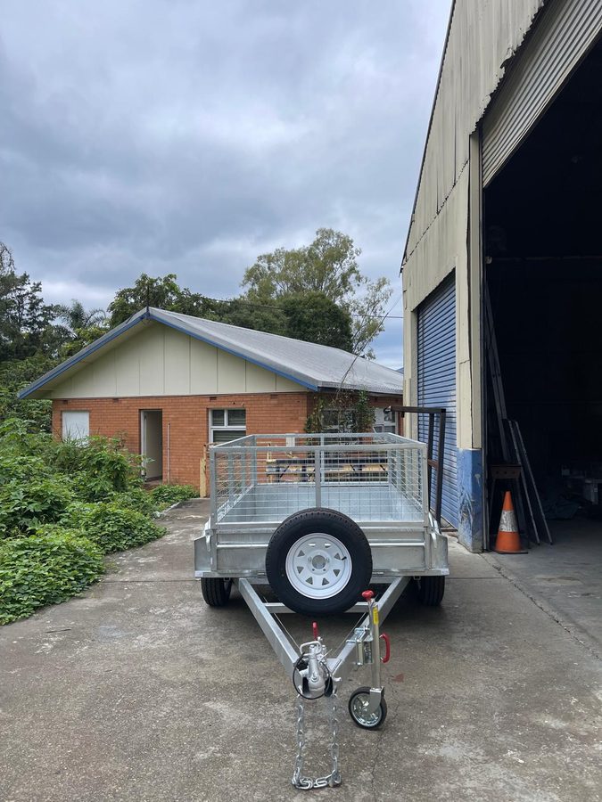 7×4 Hot-Dip Galvanised Single Axle Box Trailer
