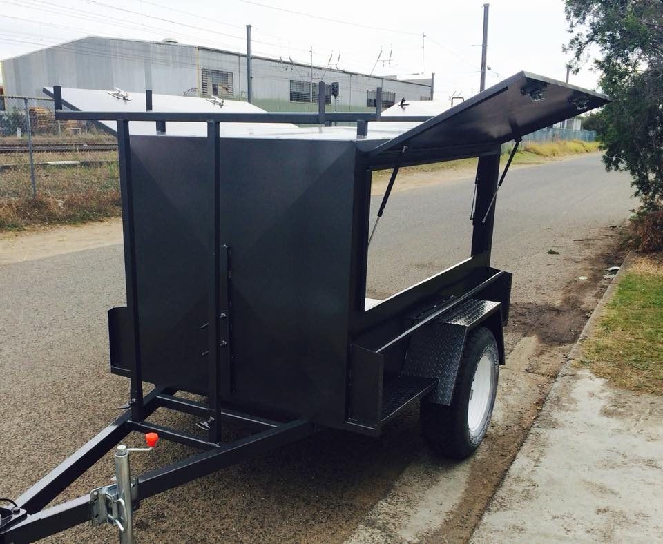 8x5 Commercial Tandem Tradesman Workstation Trailer
